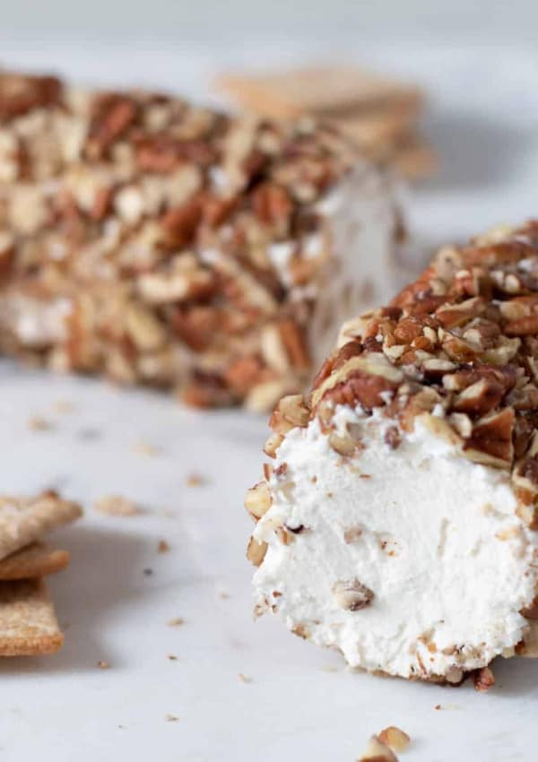Pecan Crusted Goat Cheese Log