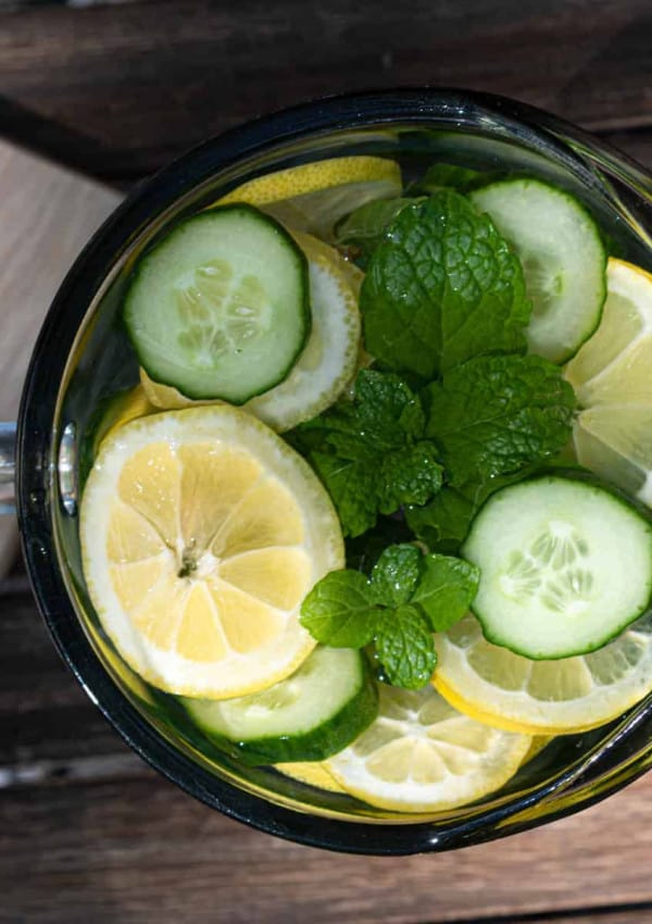 Cucumber, Lemon, and Mint Water