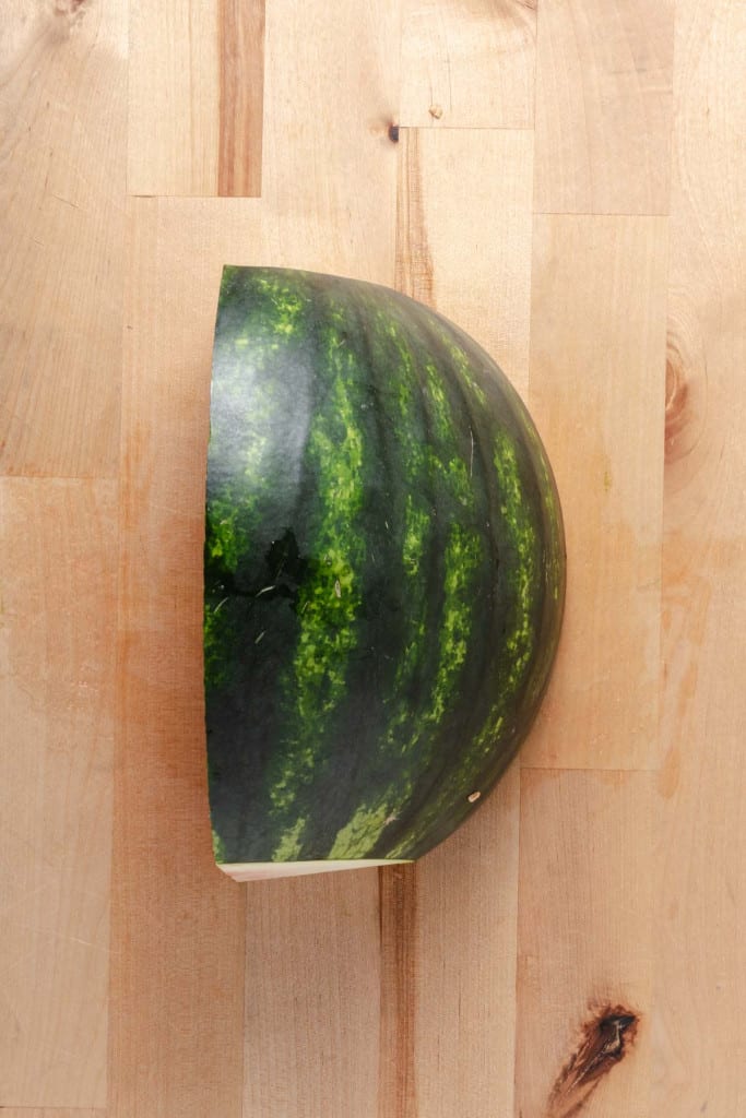 A quarter of a watermelon.