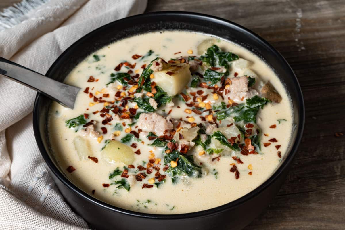 Creamy Italian Sausage Soup with Potatoes and Kale Mandi of the Mountains