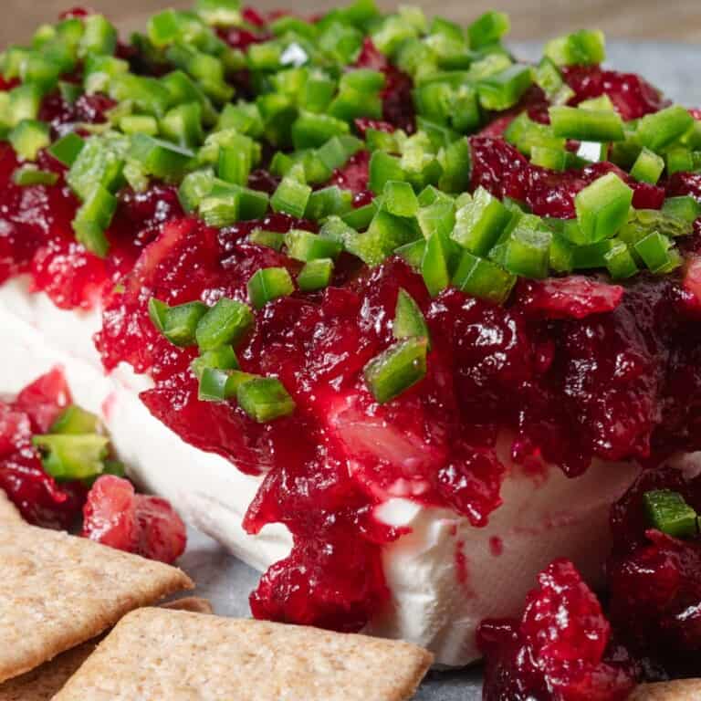 Cranberry Cream Cheese Dip with Jalapenos