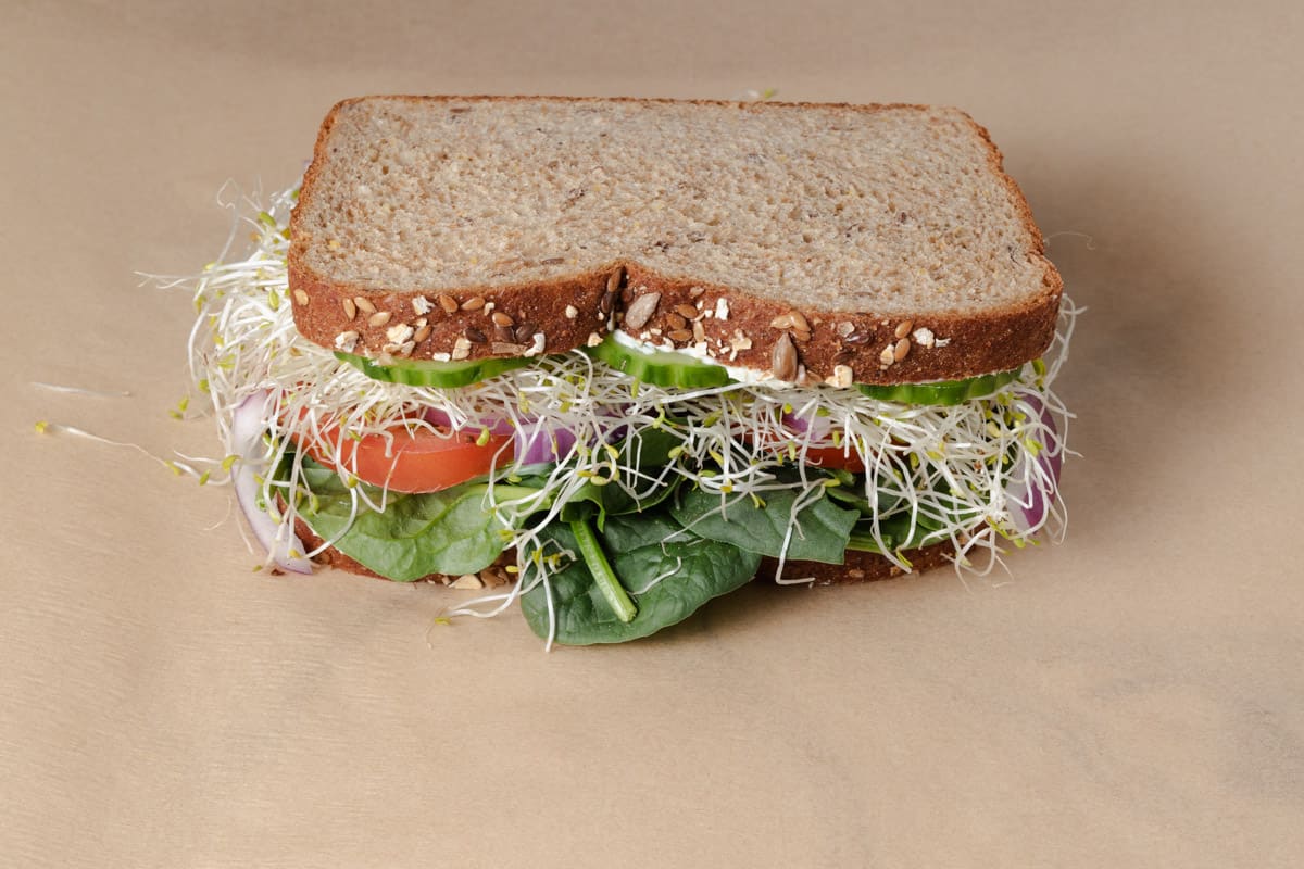 The Best Cream Cheese Veggie Sandwich - Mandi of the Mountains