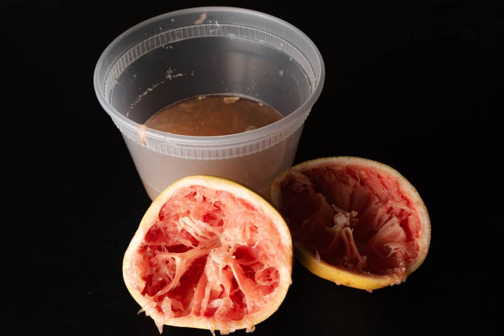 Fresh squeezed grapefruit juice.