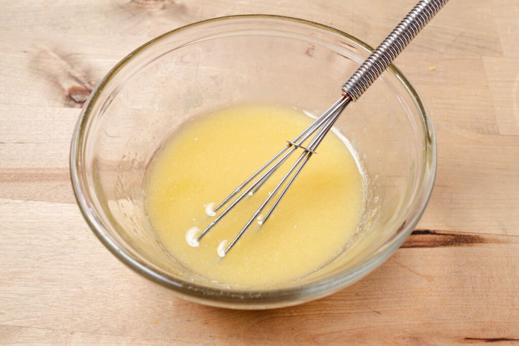 Brown sugar and butter topping in a bowl.