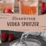 A pin depicticting a strawberry cocktail.