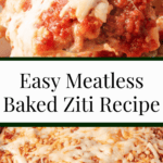 A pin depicting shortcut baked ziti.
