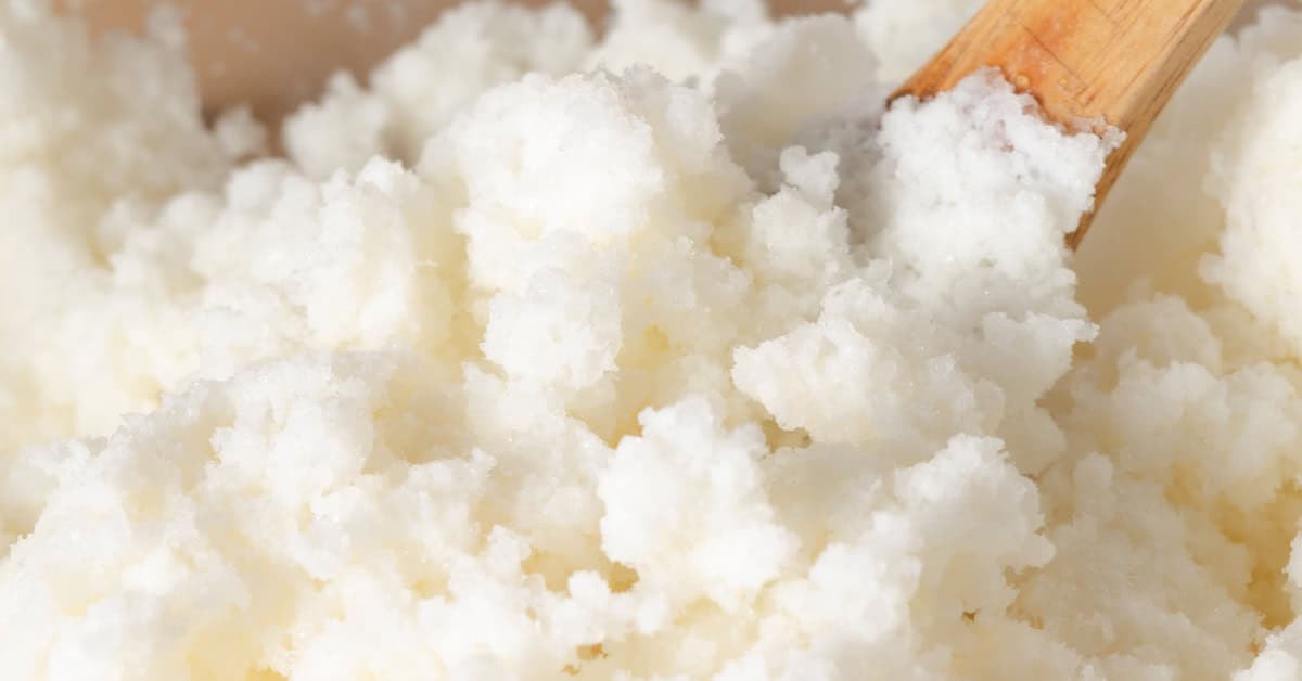 A bowl of homemade snow cream made with fresh snow.