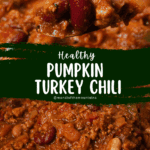 A pin depiciting a pumpkin chili recipe.