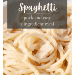 A pin depicting tuna butter spaghetti.